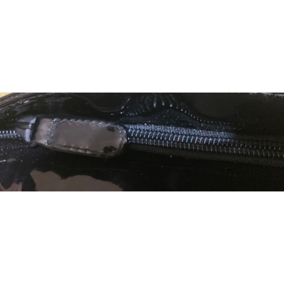 Vintage 90s Versace Parums Nylon & Patent Shoulder Bag - Picture 10 of 11